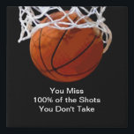 Famous Motivational Quote Basketball Faux Canvas Print<br><div class="desc">I Love This Game. Popular Sports - Basketball Game Ball Image.</div>