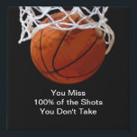 Famous Motivational Quote Basketball Faux Canvas Print<br><div class="desc">I Love This Game. Popular Sports - Basketball Game Ball Image.</div>