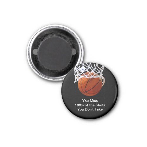 Famous Motivational Quote Basketball Magnet