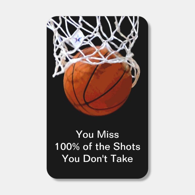 Famous Motivational Quote Basketball Matchboxes (Front)