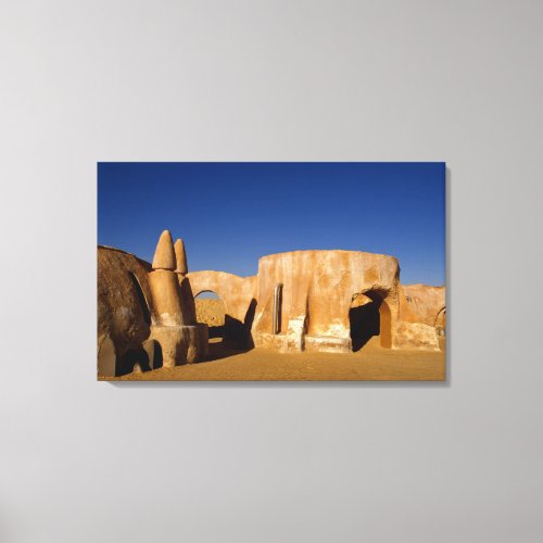Famous movie set of Star Wars movies in Sahara Canvas Print