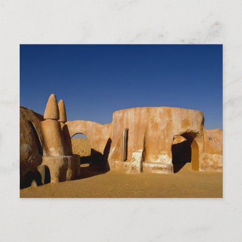 Famous movie set of Star Wars movies in Sahara Postcard