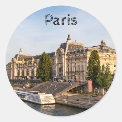 Famous Muse dOrsay _ Paris France Europe Classic Round Sticker