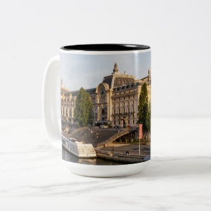 Famous Musée d'Orsay - Paris, France, Europe Two-Tone Coffee Mug