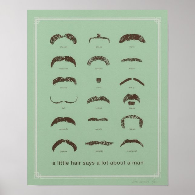 Famous Mustaches Poster (Front)