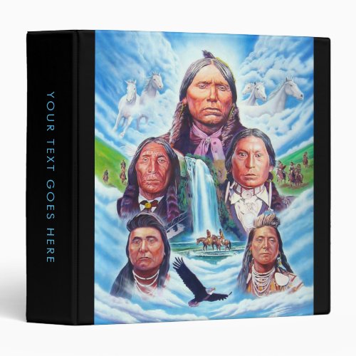 Famous Native Americans Indian Chiefs Template 3 Ring Binder