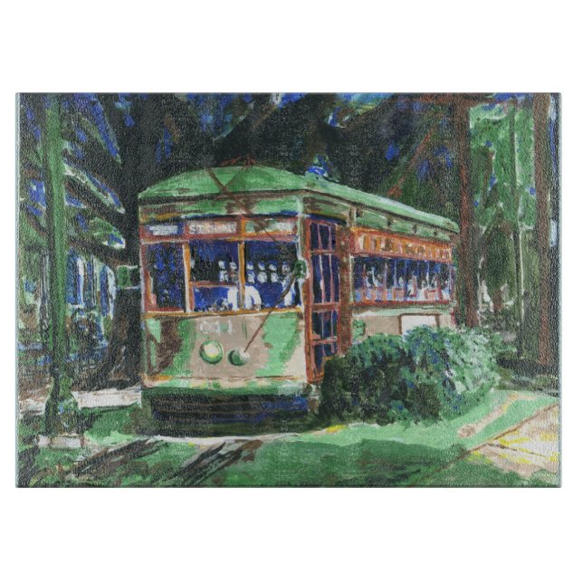 Famous New Orleans Streetcat Cutting Board (Front)