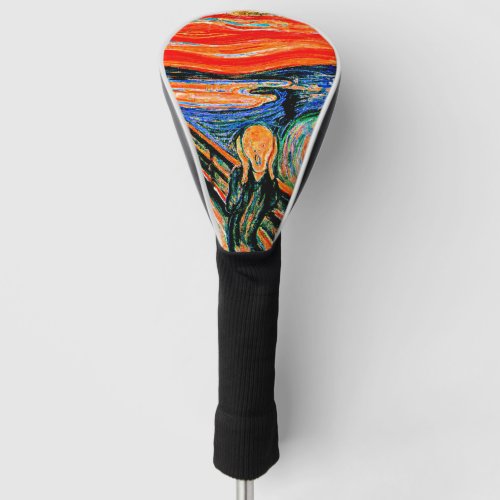Famous painting The Scream by Edvar Munch Golf Head Cover