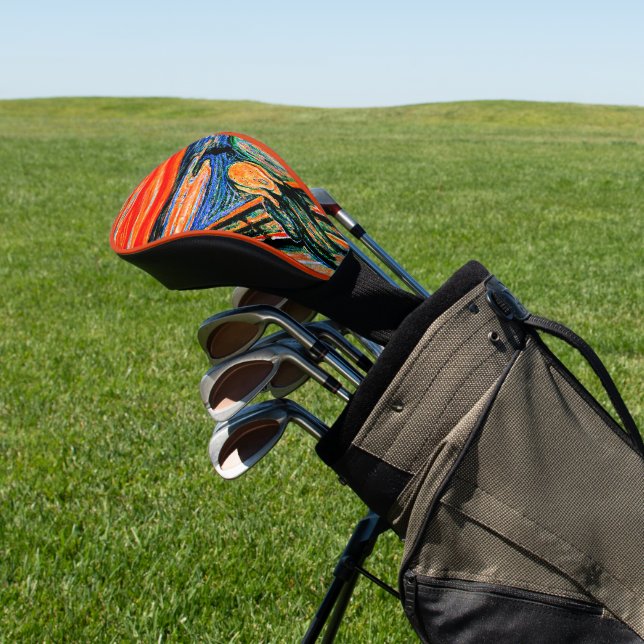 Famous painting, The Scream, Edvard Munch Golf Head Cover (In Situ)