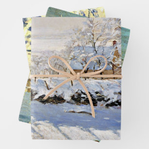 Famous Paintings by Claude Monet Wrapping Paper Sheets