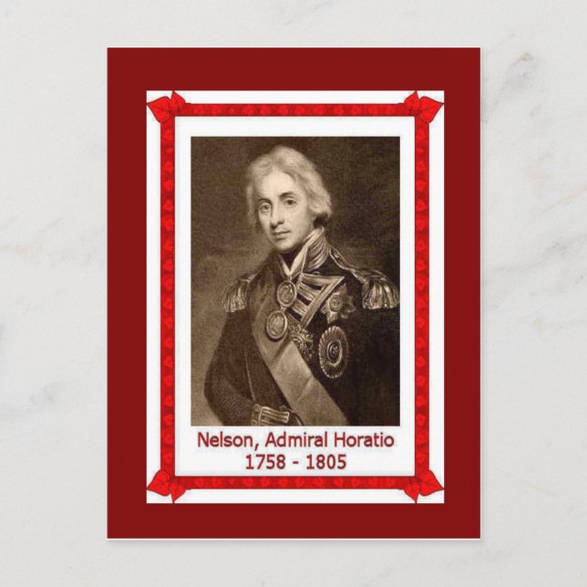 Famous people,Admiral Horatio Nelson 1758-1805 Postcard (Front)