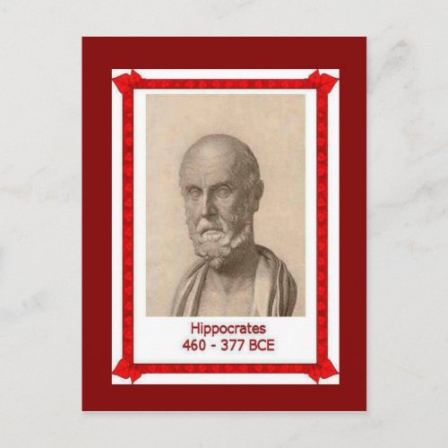 Famous people Hippocrates Postcard