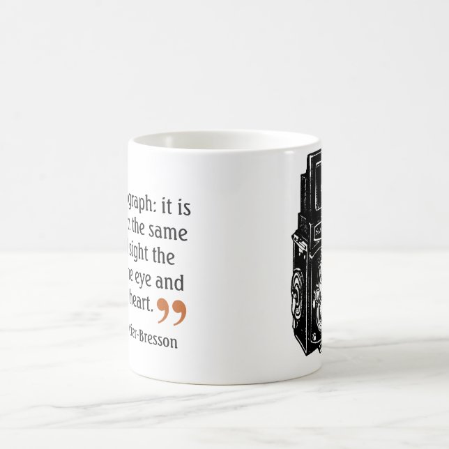 Famous Photographer's Quote 2 Double Lens Camera Coffee Mug (Center)