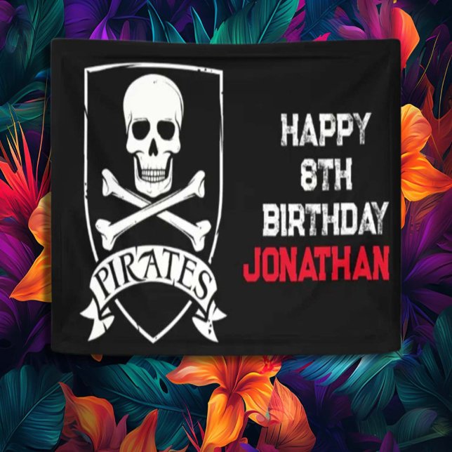 Famous Pirate Skull Party Banner (Creator Uploaded)
