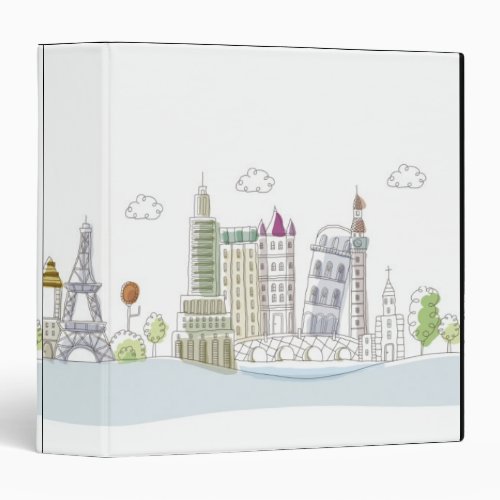 Famous Places of the World 3 Ring Binder