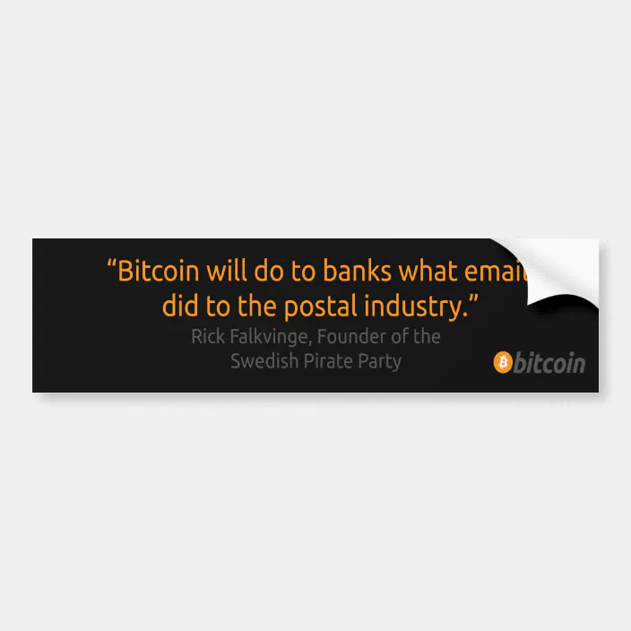 Famous Quotes Bitcoin Bumper Sticker Zazzle Com