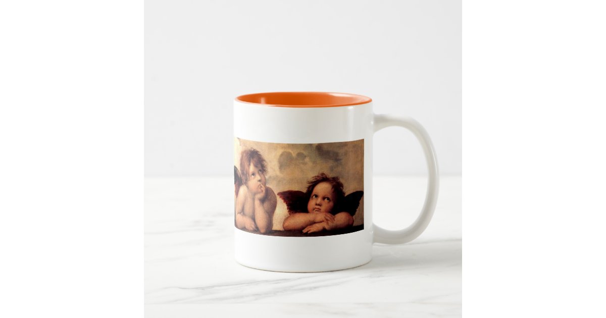 Famous Raphael Cherubs Painting Image Angels Mug Zazzle
