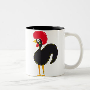 Famous Rooster of Barcelos 01 Two-Tone Coffee Mug