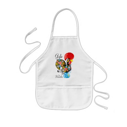 Famous Rooster of Barcelos 06 _ Floral edition Kids Apron