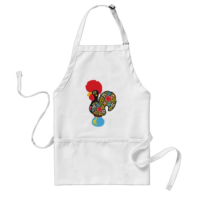 Famous Rooster of Barcelos Nr 06 Adult Apron (Front)