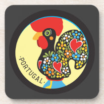 Famous Rooster of Barcelos Nr 06 Beverage Coaster