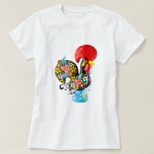 Famous Rooster of Barcelos Nr 06 - Floral edition T-Shirt