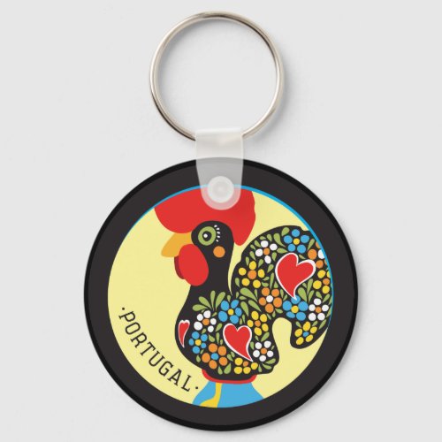 Famous Rooster of Barcelos Nr 06 Keychain