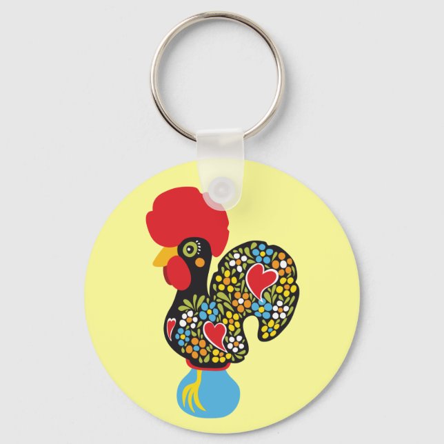 Famous Rooster of Barcelos Nr 06 Keychain (Front)