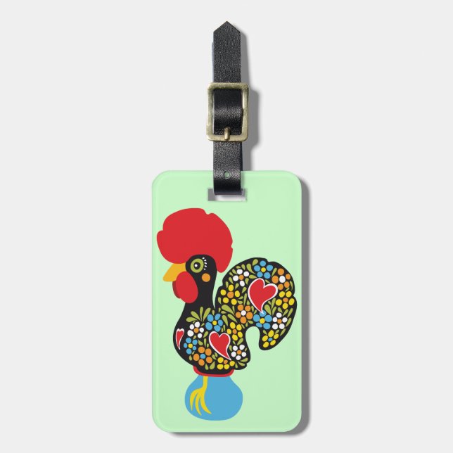 Famous Rooster of Barcelos Nr 06 Luggage Tag (Front Vertical)