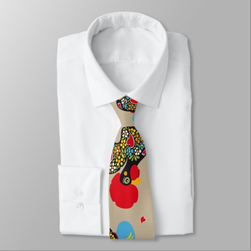 Famous Rooster of Barcelos Nr 06 Pattern Tie