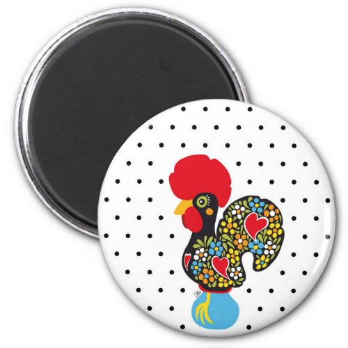 Famous Rooster of Barcelos Nr 06 _ Polka Dots Magnet