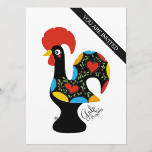 Famous Rooster of Barcelos Nr 09 invitation