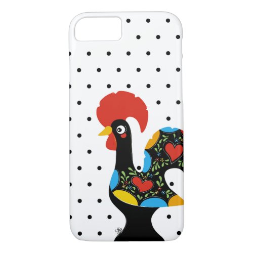 Famous Rooster of Barcelos Nr 09 _ Polka Dots iPhone 87 Case