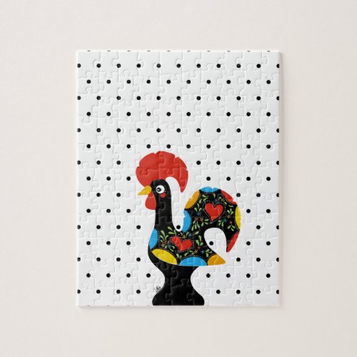 Famous Rooster of Barcelos Nr 09 _ Polka Dots Jigsaw Puzzle