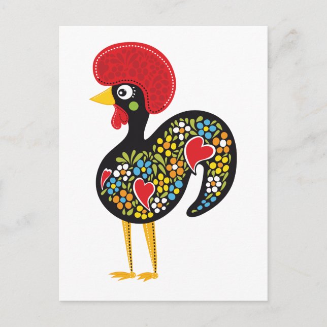 Famous Rooster of Barcelos Portugal Nr. 07 Postcard (Front)