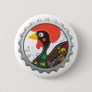 Famous Rooster of Portugal Nr 02 Pinback Button