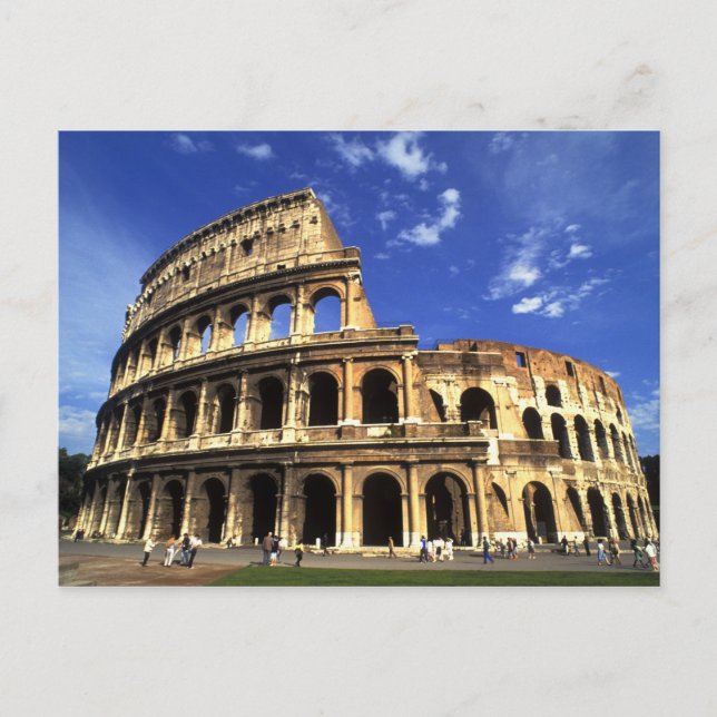Famous ruins of the Coliseum in Rome Italy Postcard (Front)