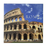 Famous Ruins of the Coliseum | Rome Italy Ceramic Tile<br><div class="desc">COPYRIGHT Bill Bachmann / SuperStock.com | EU16 BBA0049.jpg | Famous ruins of the Coliseum in Rome Italy</div>