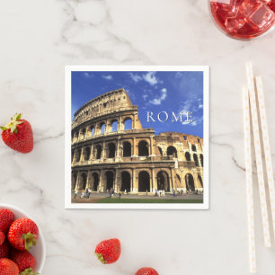 Famous Ruins of the Coliseum Rome Italy Napkins