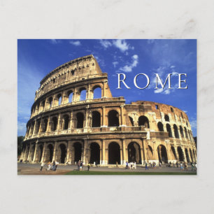Famous Ruins of the Coliseum Rome Italy Postcard