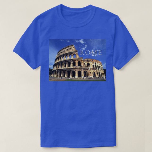 Famous Ruins of the Coliseum | Rome Italy T-Shirt (Design Front)
