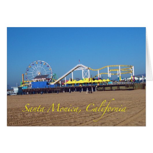 Famous Santa Monica, California Pier Ferris Wheel (Front Horizontal)