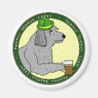 Famous Seamus Lager Irish Wolfhound Magnet