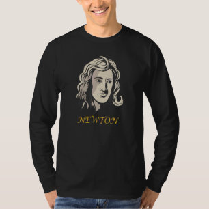 Famous Sir Isaac Newton Physicist Mathematician As T-Shirt