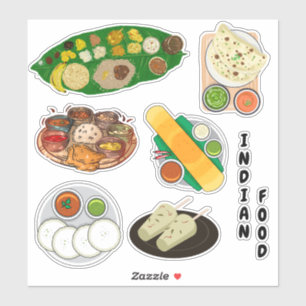 Famous South Indian Food Sticker