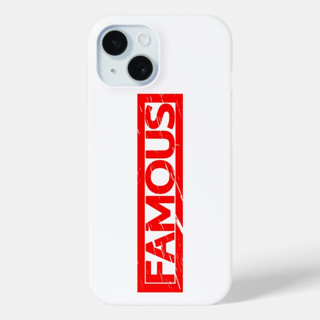 Famous Stamp Case-Mate iPhone Case (Back)