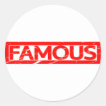 Famous Stamp Classic Round Sticker