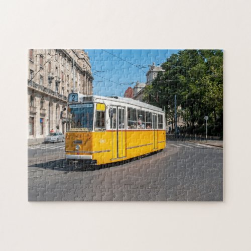 Famous Tramway two in Budapest Hungary Jigsaw Puzzle