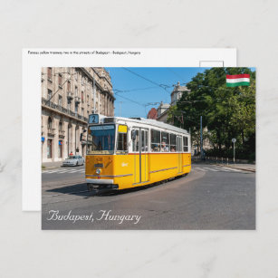 Famous Tramway two in Budapest, Hungary Postcard