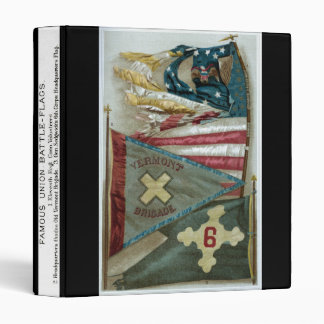 Famous Union Battle Flags - Plate 1 - 3 Ring Binder